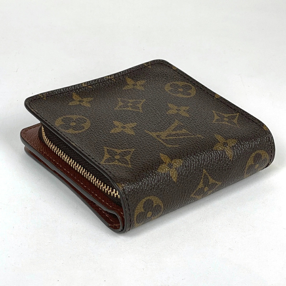 Louis Vuitton Monogram Brown Wallet Zip Compact Bi fold